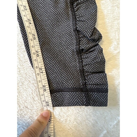 Lululemon Speed Tight IV Giant Herringbone Black Heathered Leggings Size 10 - Picture 8 of 9